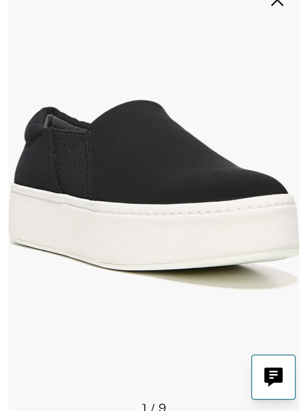 VINCE Warren Platform Slip-On Sneaker in Black